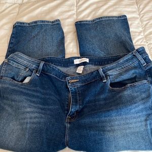 Like new Lane Bryant high rise straight crop jeans size 26